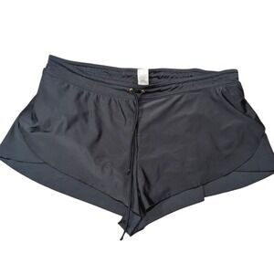 Time and Tru Womens Plus 2X 20 22 Black Swim Shorts Bottoms NWT NEW